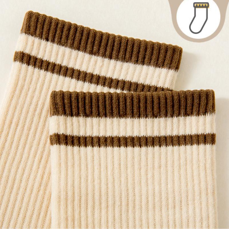 Хлопковые женские осенне-зимние многослойные носки, впитывающие пот, японские спортивные носки до середины икры