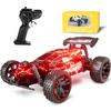 Tecnock RC Car for Kids, Type-C USB Charging, Off-Road Toy Car, 2.4Ghz RC Car, Birthday Gift (Red)