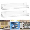 2Pcs/Set Wall Mount Spice Racks Acrylic Kitchen or Pantry Acrylic Spice Racks for Easy Access And Organization