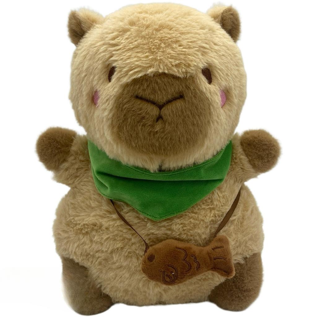 JOYBLISS Baby Breathing Capybara Soothing Plush Bear Doll with Music Lights Rhythmic Breathing Sleeping Companion Doll Baby Sleep Soother