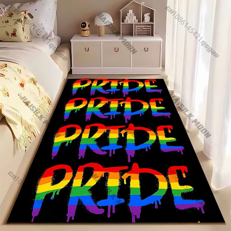Support love equality inclusion empowerment carpet Yoga living room room decor children's crawling mat doormat area rug