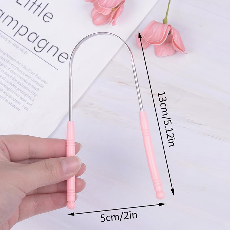 Скребок для чистки языка из нержавеющей стали, инструмент для ухода за полостью рта, инструмент для ухода за неприятным запахом изо рта