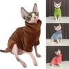 Зимняя теплая одежда для безволосых кошек для маленьких и средних собак, водолазка, свитер, куртка для щенков, кошек, пальто, пальто для чихуахуа, йорков