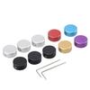 Guitar Effects Pedal Footswitch Hats (Mixed Colors) - 10 PiecesSet, Secures with Three Screws