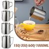 Stainless Steel Milk / Coffee Frothing Jug Frother Latte Container Metal Pitcher