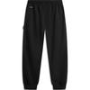 Баскетбольная серия Li Ning Bad Five однотонные трикотажные спортивные брюки с манжетами и завязками, мужские низы, черные AKLU469-3