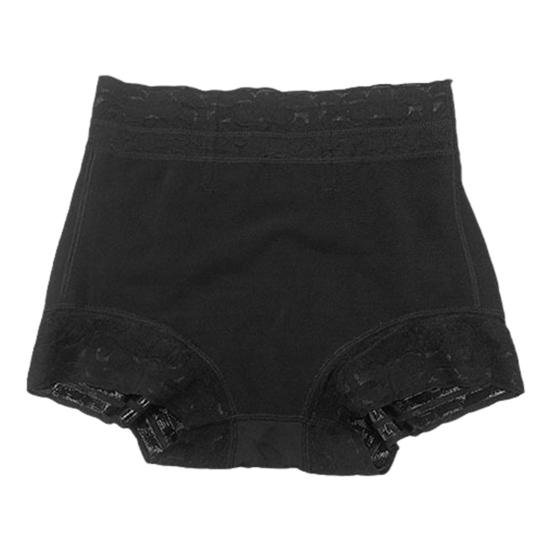 Women Underpants Seamless Lace High Waist Tummy Control Slim Fit High Elasticity Safety Pants Floral Embroidery Panties Daily Wear Underwear