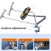 Oatsbasf Tablet Stand for Desk 3-Arm Desktop Phone Holder for iPhone iPad Bed Mount with Clamp for Universal 4-12.9 inch Device