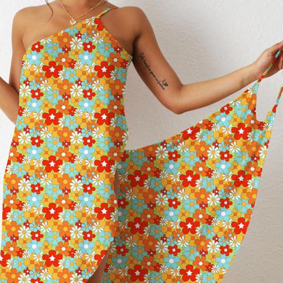 Быстросохнущий стильный солнцезащитный женский купальник без рукавов, пляжное платье