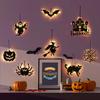 Halloween LED Spider & Bat 3D Wall Stickers - Luminous Ghost Festival Party Lights