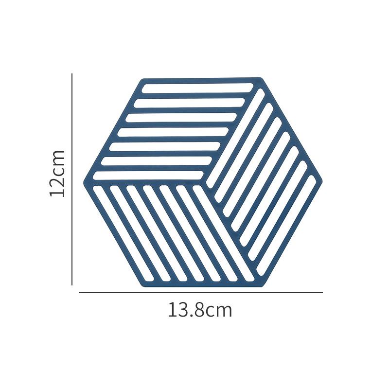 Силиконовый коврик для столовой посуды, подставка под стакан, шестигранный силиконовый коврик, теплоизоляционная подставка под миску, домашний декор для стола, кухонные принадлежности