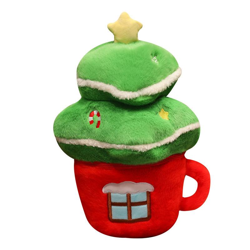 Christmas Gift Plush Figure With Heart Shape And Short Pile Material For Holiday Decor