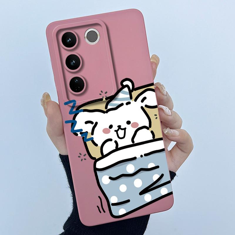 Чехол для Vivo V27 (В2231) V27 Pro (V2230) V27e (V2237) Чехол для телефона VivoV27 V 27e 27Pro 5G Силиконовый Милый Сладкий Печатный Чехол