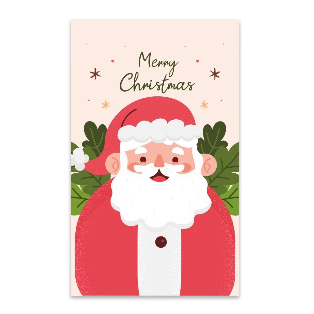 10-50шт с Рождеством подарочная открытка поздравительная открытка Рождественская елка тег милый дизайн 2022 Новый год. Без конверта