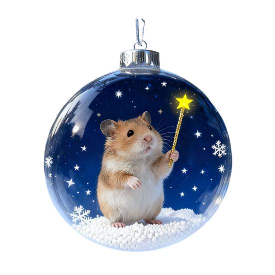 Рождественская лягушка, плоская акриловая подвеска 2D, украшение на елку с дикими животными, праздничное украшение комнаты, значимые подарки для детей