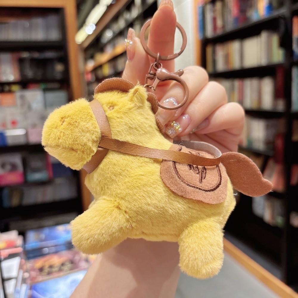 Year of Horse Stuffed Animal Horse Kawaii Pony Figurine Plush Horse Doll Pendant Key Holder