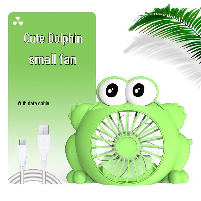USB Rechargeable Mini Frog Fan for Desktops & Dorms