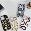 LZ5 Butterfly Black Gold Snake Soft Phone Case for Samsung S24 Ultra S23 Plus S21 FE A16 A54 A52 A06 Infinix Hot 40 Lens Protection Shockproof Cover