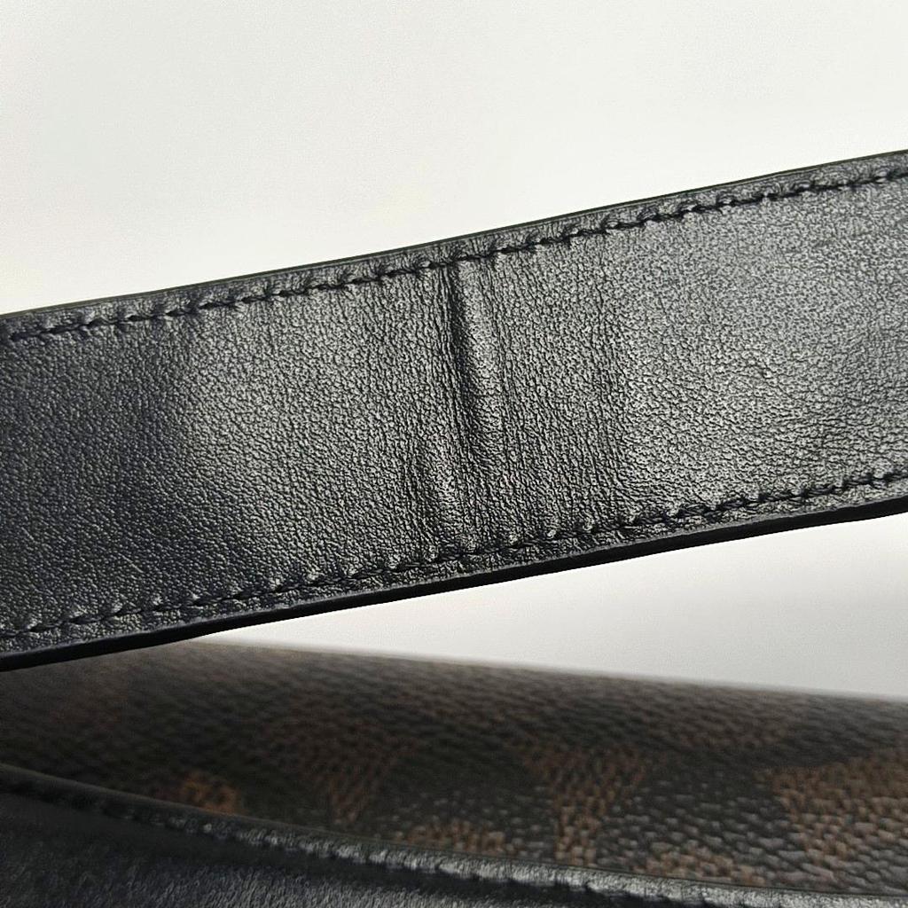 [Pre-Owned] Andrea 21 Brand Logo Detachable Handle Leather And Synthetic Leather Handbag Crossbody Shoulder Bag Small - Very Good #BROQF5