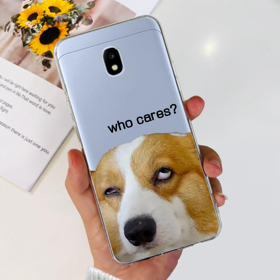 Чехол для Samsung J3 J5 J7 2017 Чехол Милый Мультяшный Кот Модные Цветы Задняя Крышка Для Samsung Galaxy J7 2017 Чехол для Телефона