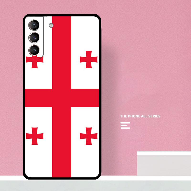 Georgia Grunge Flag Phone Case For Samsung Galaxy S24 S26 Ultra S20 S21 S22 S23 S25 Plus S10 S25 FE Cover Coque