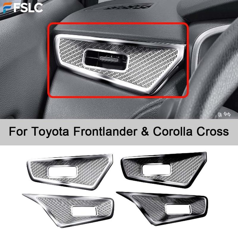 Car Upgrade For Toyota Frontlander Corolla Cross Dashboard AC Vent Covers Center Console Air Outlet Cap Anti-clog Accessories