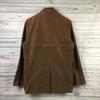 Made In Japan PPFM Lined Short Coat Button Jacket M Men Brown Stand Collar Painted(USED)