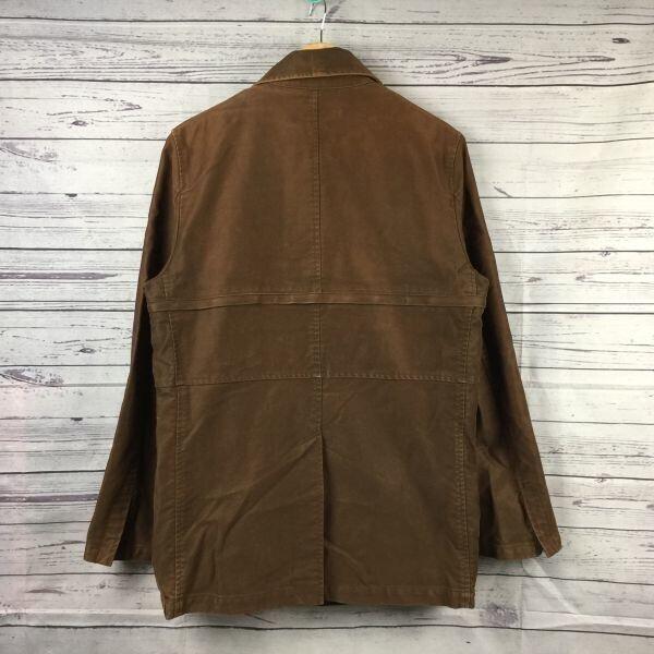 Made In Japan PPFM Lined Short Coat Button Jacket M Men Brown Stand Collar Painted(USED)