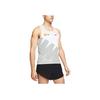 Nike Дышащая майка для бега с логотипом, мужские топы белого цвета CW1253-100