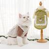 Весенне-летние мультяшные жилеты, одежда, юбки для домашних питомцев (собак и кошек), D-кнопка, поводок для собаки, шлейки для кошек