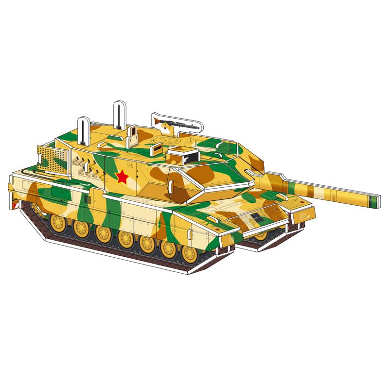 Cartoon Three-Dimensional Puzzle Children's Handmade DIY Toys Paper Card Villa Building Model Desktop Decoration