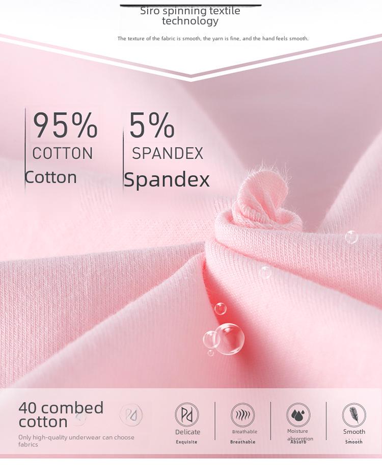 Детские антибактериальные трусы-боксеры с мультяшным рисунком, трусы из чистого хлопка для девочек - доступны в размерах S, M, L