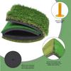 Golf Swing Trainer Hitting Mat 30*60Cm Indoor Outdoor Mini Practice Durable PP Grass Pad Backyard Exercise Training Mat Rubber