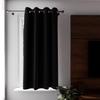 Insulating and 100% Blackout Eyelet Curtain 135x180 Cm ECLIPSE Black, by Soleil D'ocre