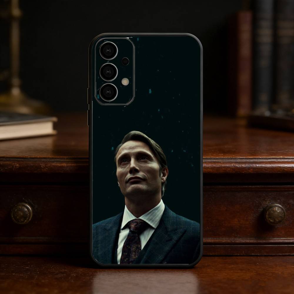 Чехол для телефона Ганнибал Уилл Грэм для Samsung S25,24,23,22,30,21,10,9,Ultra,Plus,Lite Мягкий черный чехол