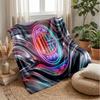 AC Milan Theme Blanket Soft Flannel Blanket Plush Throw Blanket Cozy Sofa Bed Blanket for Home Decor