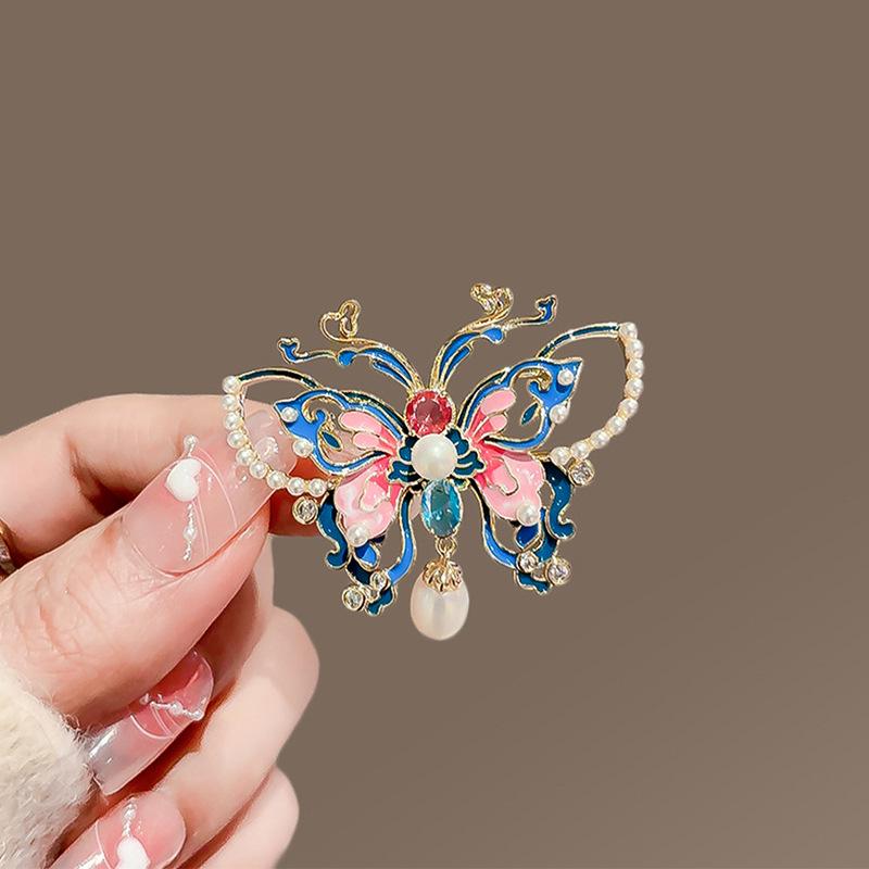 Брошь Пипа Жуи: Элегантная классическая жемчужная брошь для женского ципао