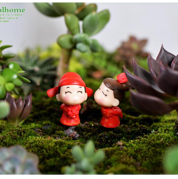 Diy Hut Matching Doll, Free Cheese Cat Doll Couple Ornament Crown Couple Micro Landscape Resin Ornament