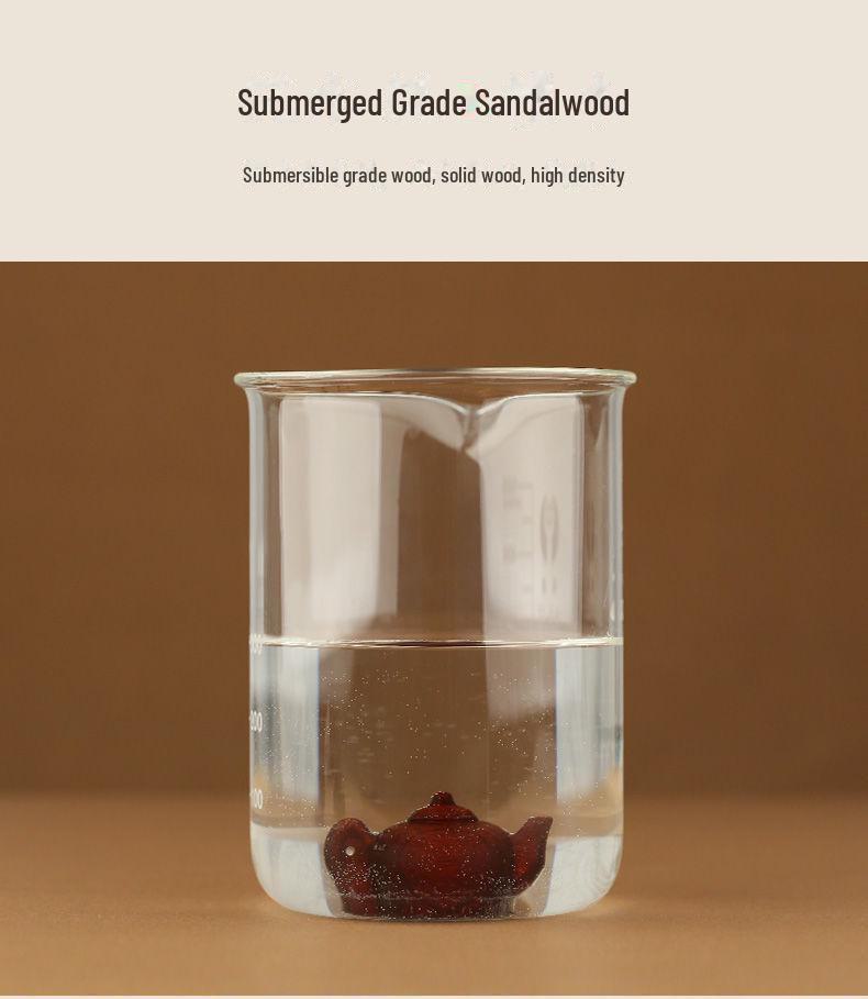 Подвеска-брелок в виде чайника из розового дерева для мужчин и женщин - небольшие ручные украшения