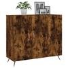 VidaXL Buffet Smoked Oak 90x34x80 Cm Engineered Wood 828081