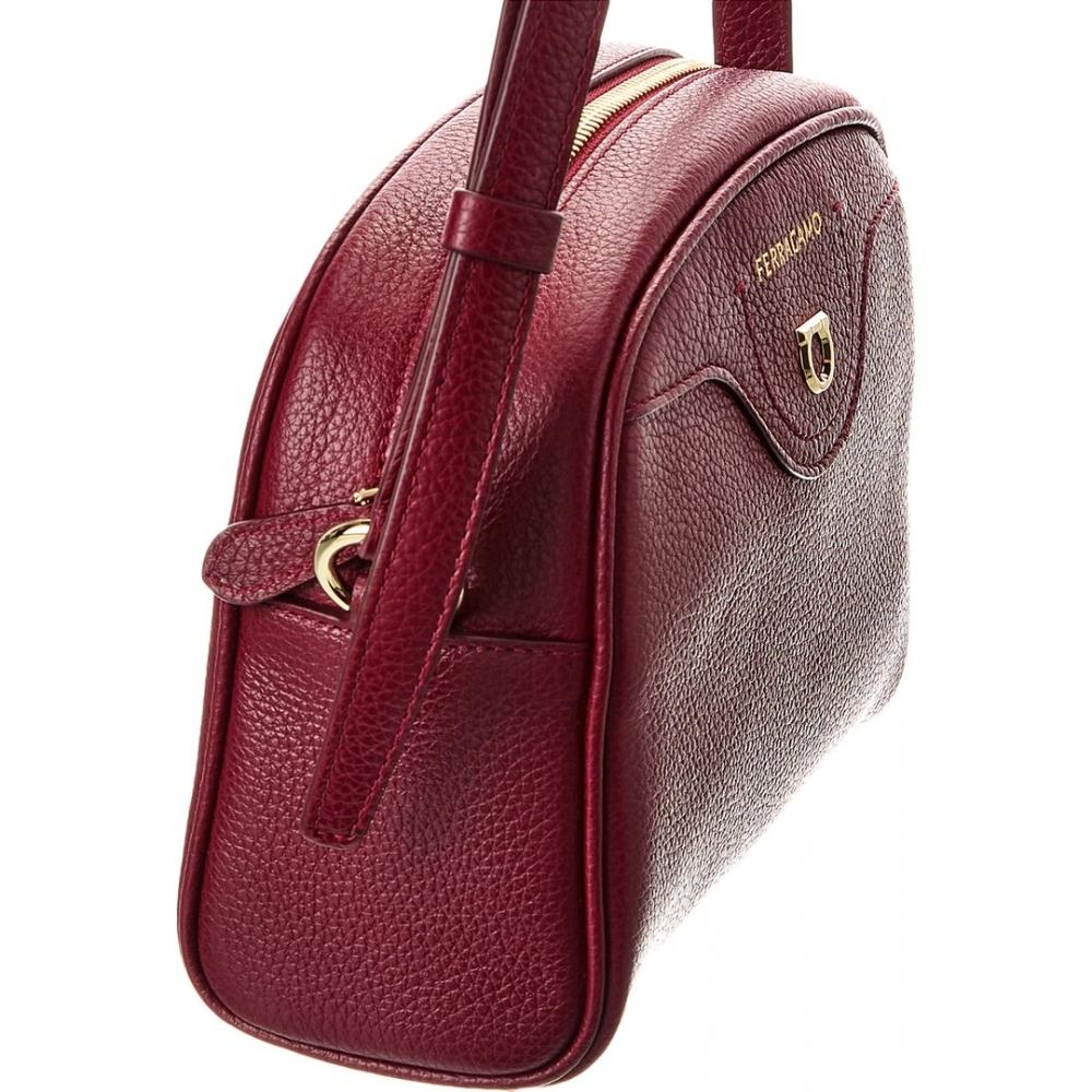 Salvatore Ferragamo Кожаная сумка через плечо Ferragamo, красная