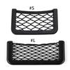 Car Net Bag for Secure Self-adhesive Fit In Auto RV Home Marine Bus for Seat Side Plastic Frame with Stretchable Mesh Ne
