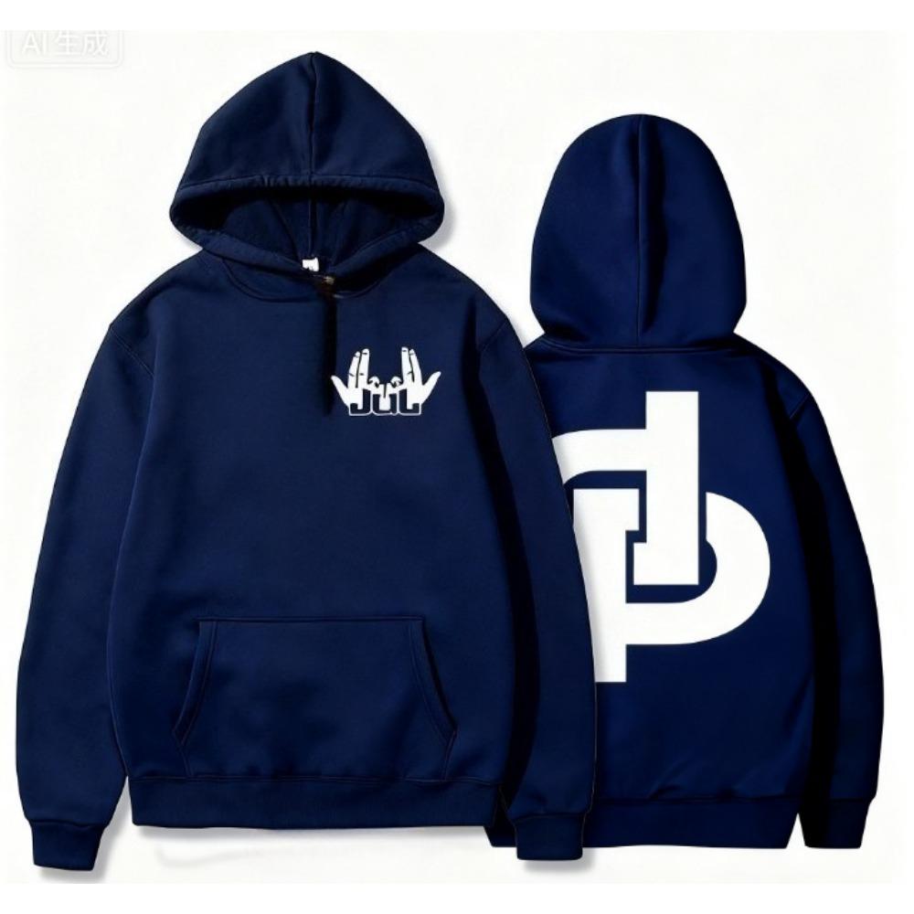 Мужская толстовка с капюшоном из той же июльской серии французского рэпера, в стиле хип-хоп, повседневная толстовка, мягкая и теплая толстовка с капюшоном