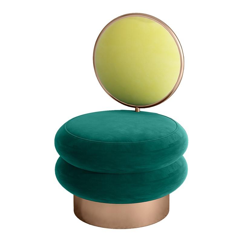 Дизайнерское кресло для гостиной Ins Скандинавская роскошь Туалетный стул Простой табурет для макияжа Маникюрное кресло Спальня Спинка Креативные стулья