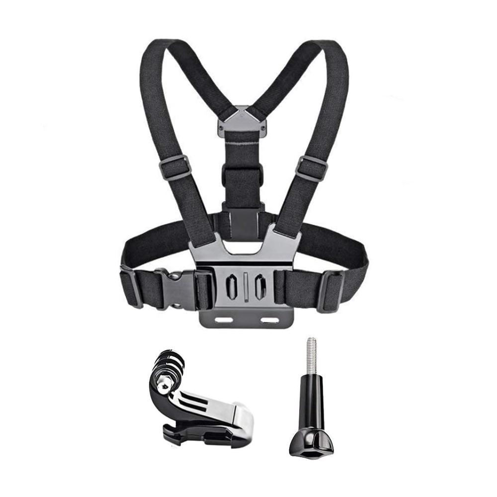 Нагрудный ремень для GoPro Hero 10 9 8 7 6 черный Xiaomi Yi 4K Sjcam Sj4000 Insta360 аксессуары для экшн-камеры крепление