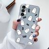 Прозрачный чехол для Samsung Galaxy A24 A17 A16 A56 A55 A54 A06 4G Чехол Мультяшные цветы Мягкий Прозрачный Ударопрочный Funda Лицевая крышка Capa