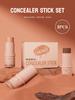 3pcs Contouring Stick Set Face Contour Stick Shadow Stick Blush Stick 3-in-1 Perfect Concealer Stick Full Coverage Breathable and Light