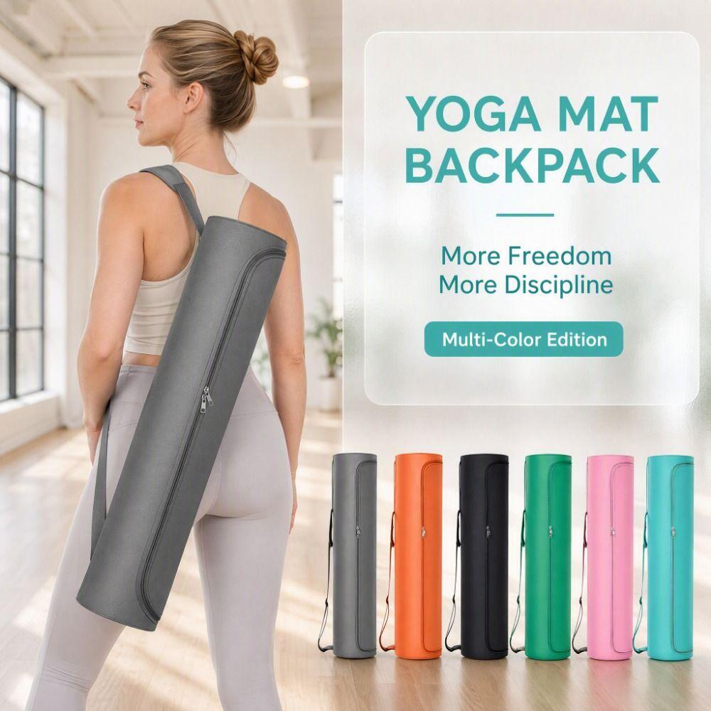 Large Capacity Yoga Mat Bag Adjustable Strap Gym Mat Cover Pilates Mat Backpack Sports