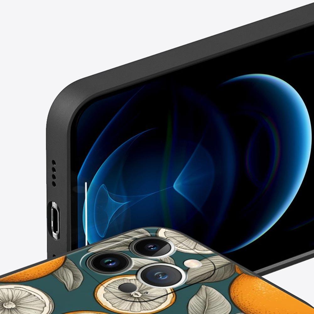 Летний чехол-бампер с принтом лимона и свежих фруктов для iPhone 17 16 15 14 13 12 Pro Max 11 Pro Max 17 AIR Plus Ударопрочный Мягкий ТПУ