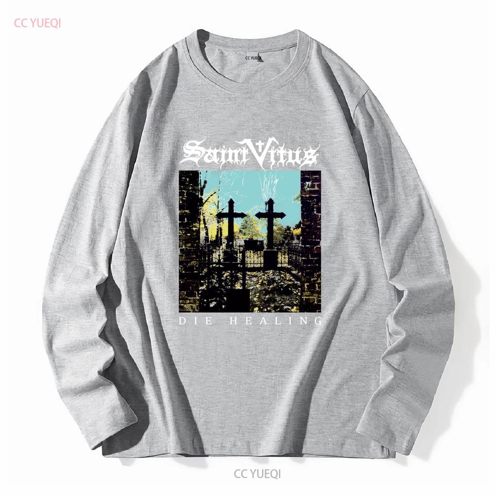 SAINT VITUS BLACK DIE HEALING T Shirt Full Size S to 5XL TP486 long or short sleeves vintage Washed homme Stretched Soft